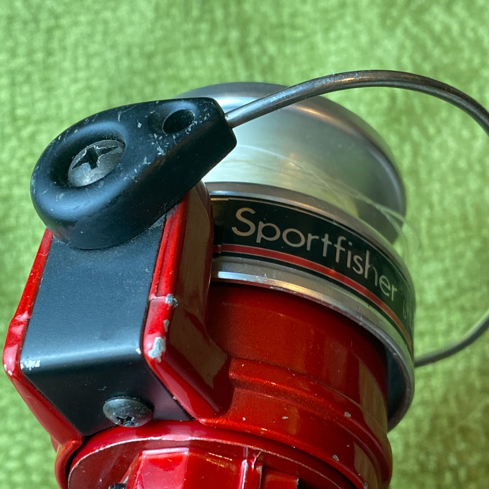 Sportfisher 350 ZX Ultra Cast Fishing Reel 1970 Red & Black