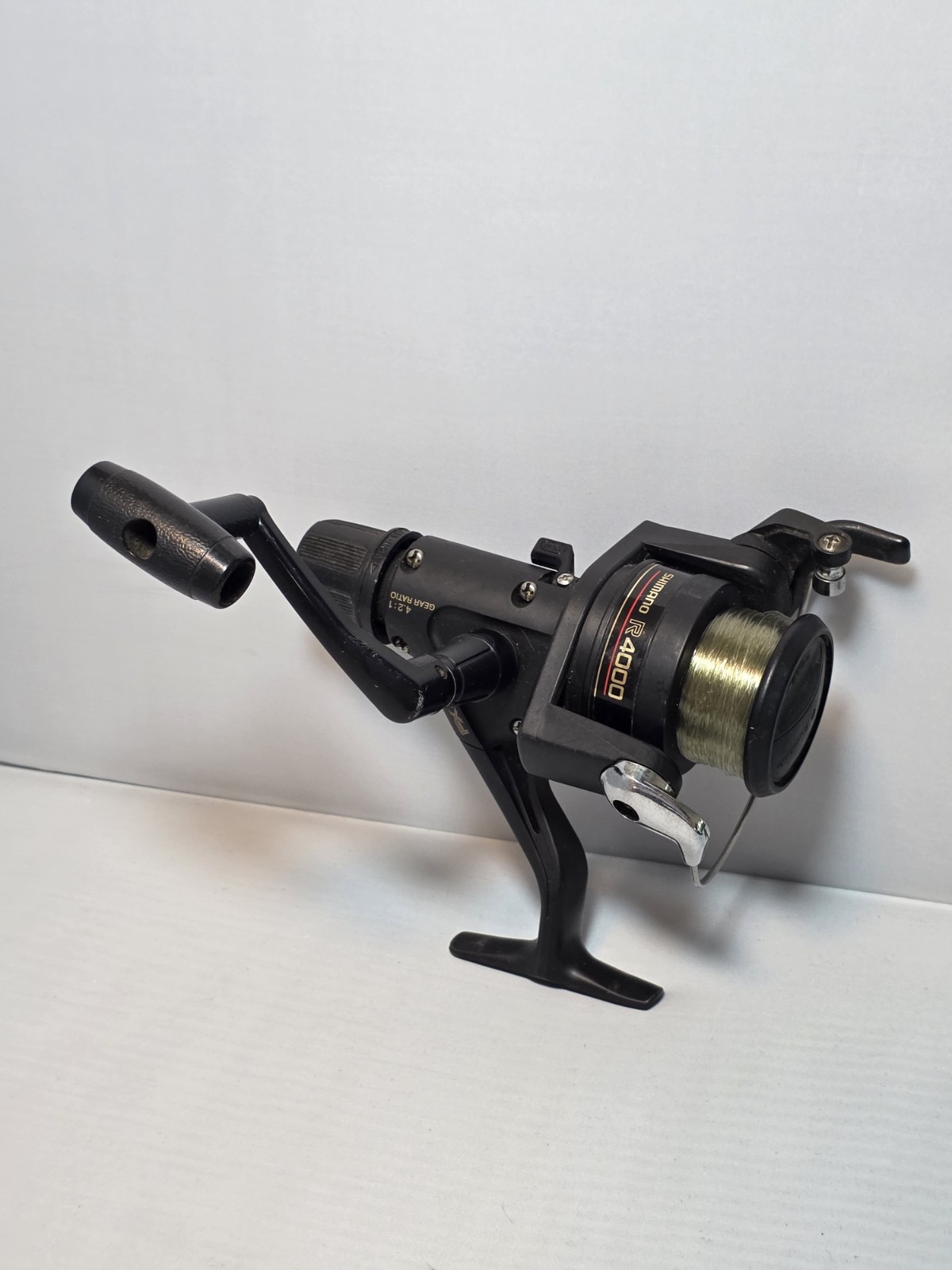 Shimano R4000 FX 4000 Spinning Fishing Reel Rear Drag Trigger Bail Vintage