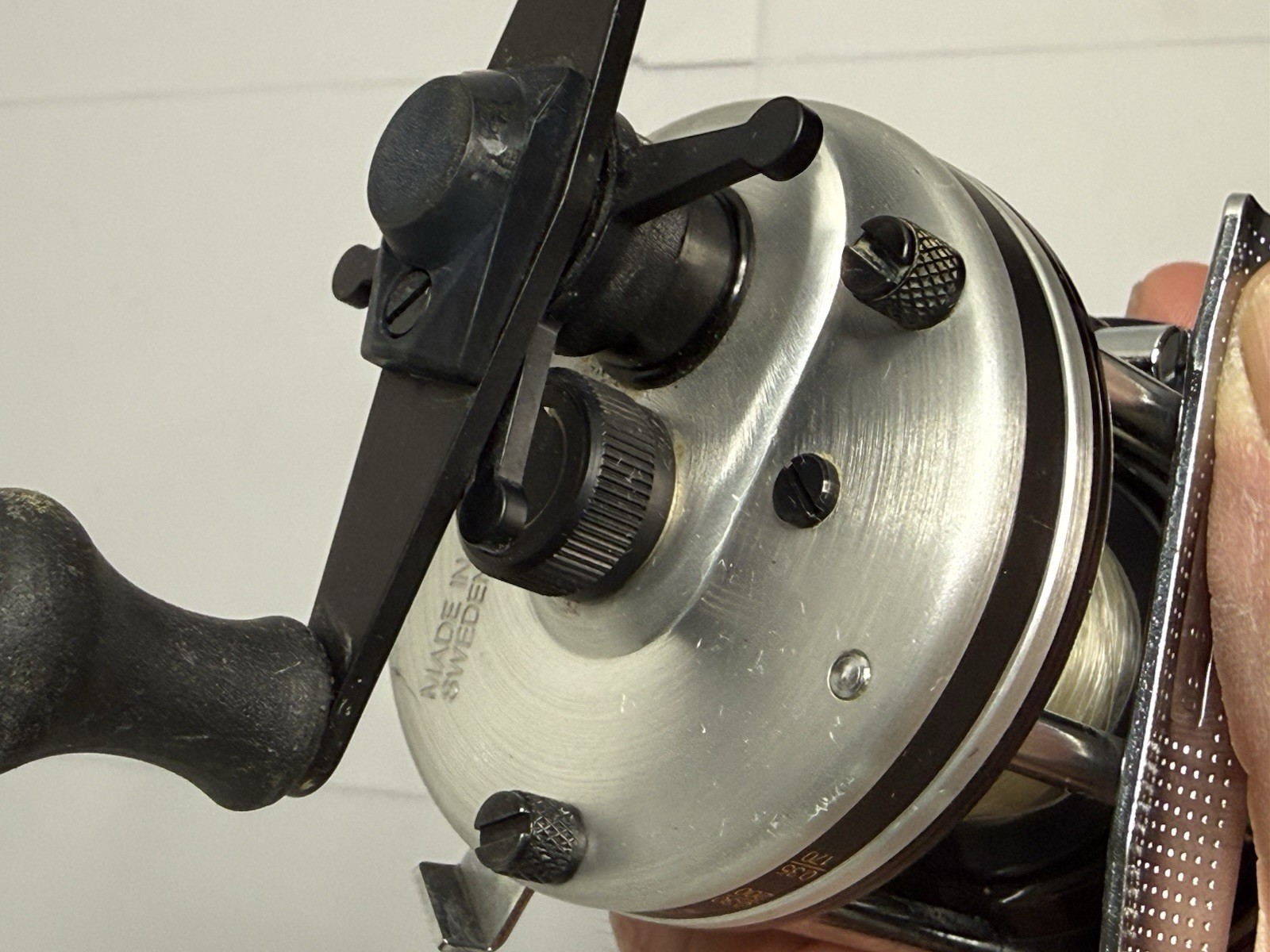 Vintage Abu Garcia Ambassadeur 5500C Silver Casting Reel RH Retrieve