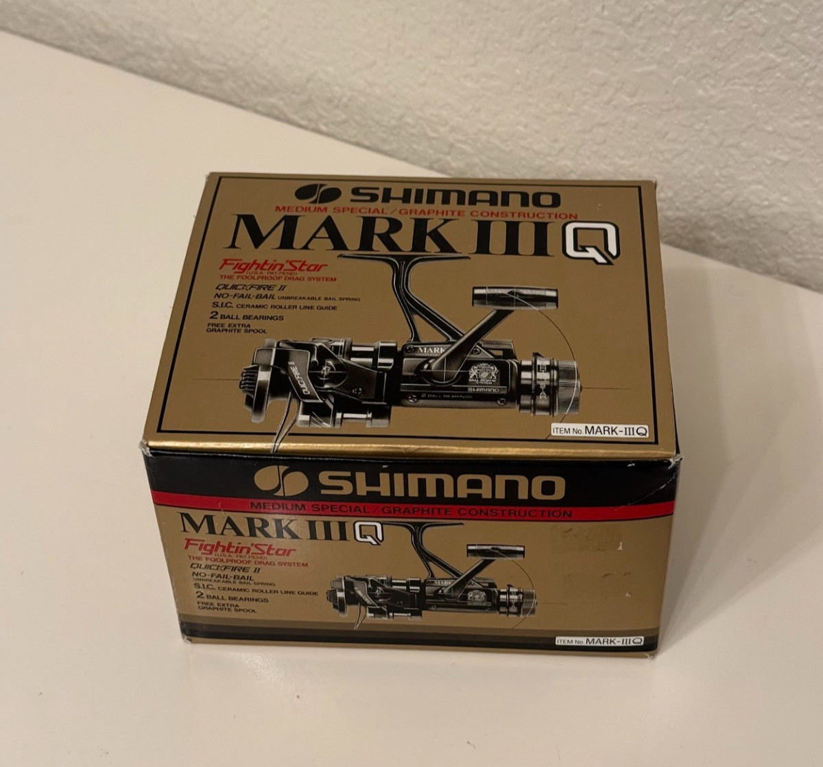 Vintage Shimano Mark III Q Spinning Reel NEW IN BOX Japan NOS Fightin‘ Star Fish