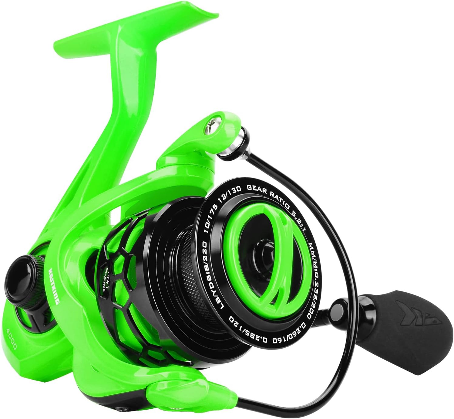 Zephyr Spinning Fishing Reels with 5.2:1 Gear Ratio | Max Drag: 22 Lb, 7+1 BB, 9
