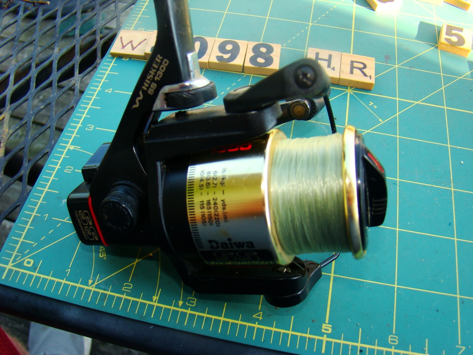 W2098 HR EXCELLENT DAIWA SS 1300 WHISKER TOURNAMENT SPINNING REEL