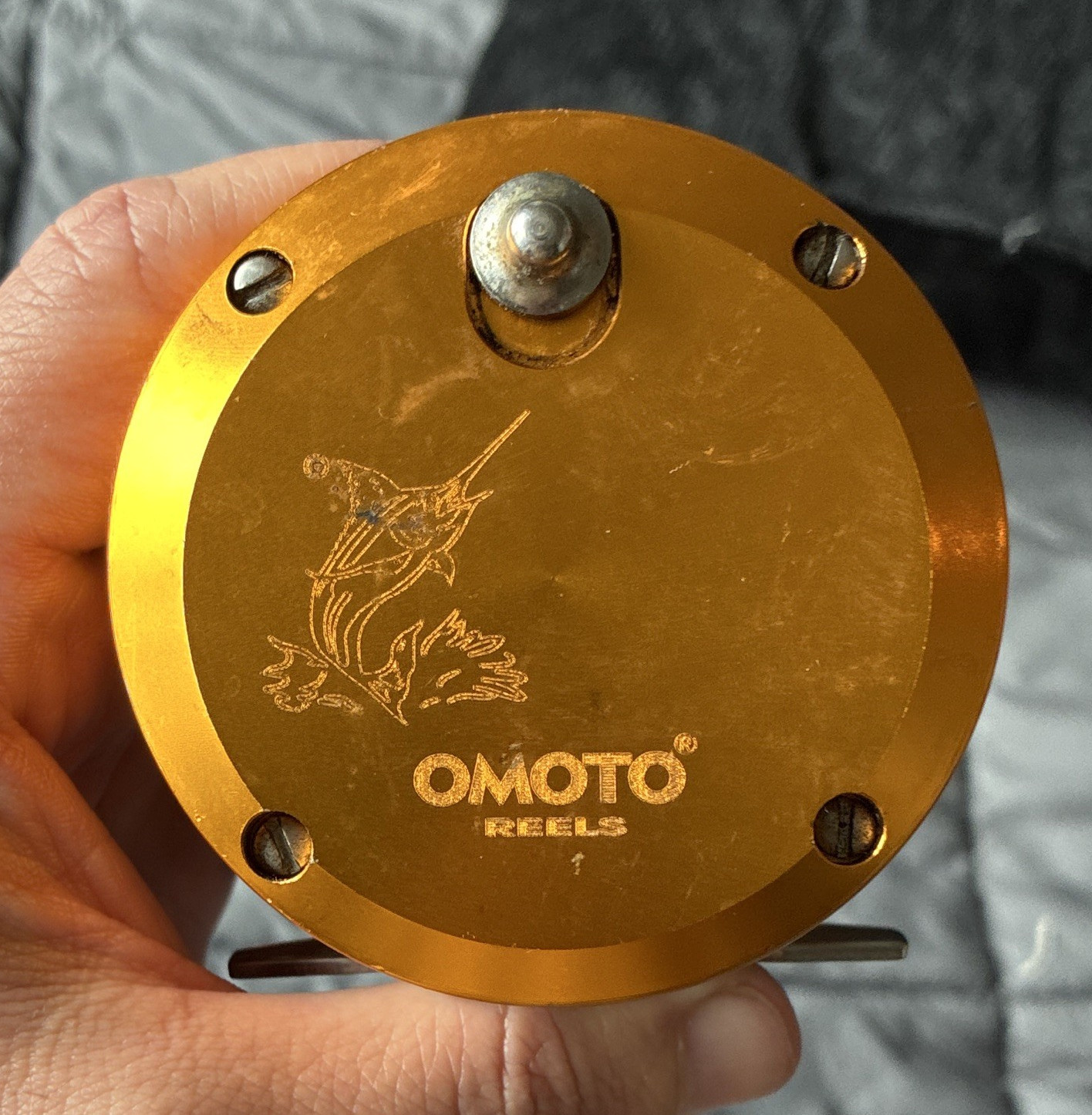 OMOTO Poseidon 812-15 Gold Saltwater Conventional Reel 10 Ball Bearings Lever D…