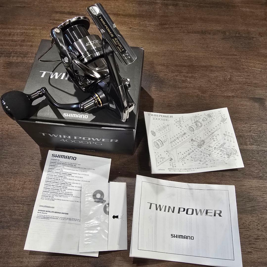 SHIMANO Twin Power 4000PG 24 Spinning Reel Used JDM Japan