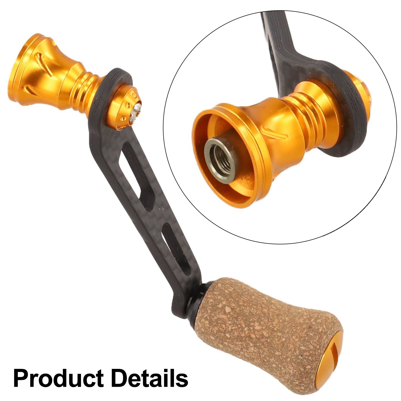 FOR DAIWA 70MM Round knob single rubber cork handle Screw in spinnings reel