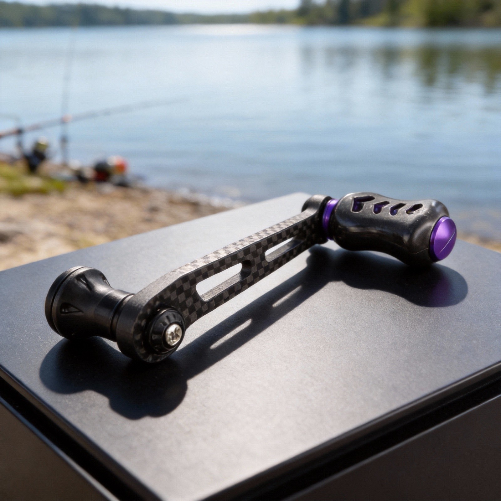 FOR DAIWA FOR FUEGO Screw in spinnings reel Carbon single arm handle Modified