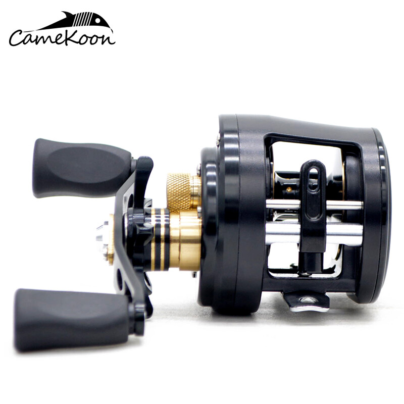 CAMEKOON Trolling Fishing 6:1 Gear Ratio Metal Round Saltwater Baitcasting Reels