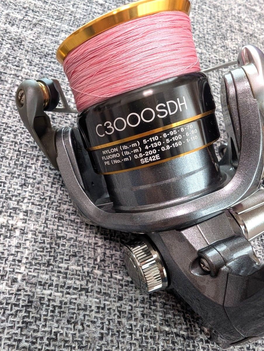 SHIMANO SAHARA C3000SDH spinning reel double handle used good condition