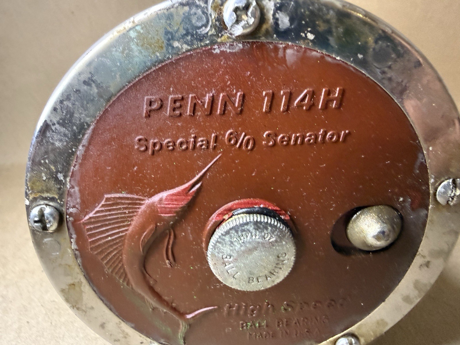 Penn 114H Special Senator 6/0 Salt Water Fishing Reel-Vintage