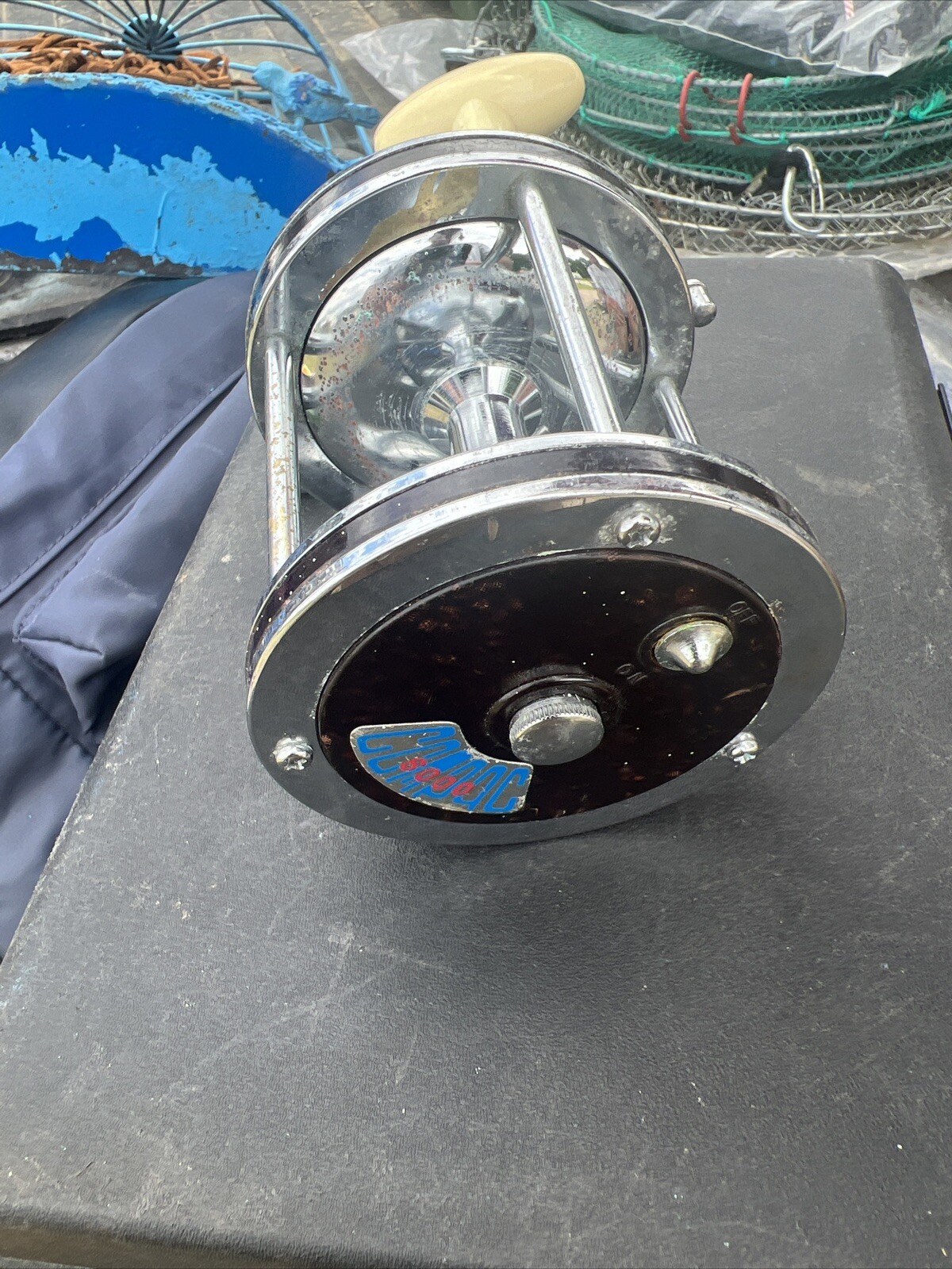 Vintage ANON-SHAW #6000 Saltwater Trolling Reel Instant Built in Brake