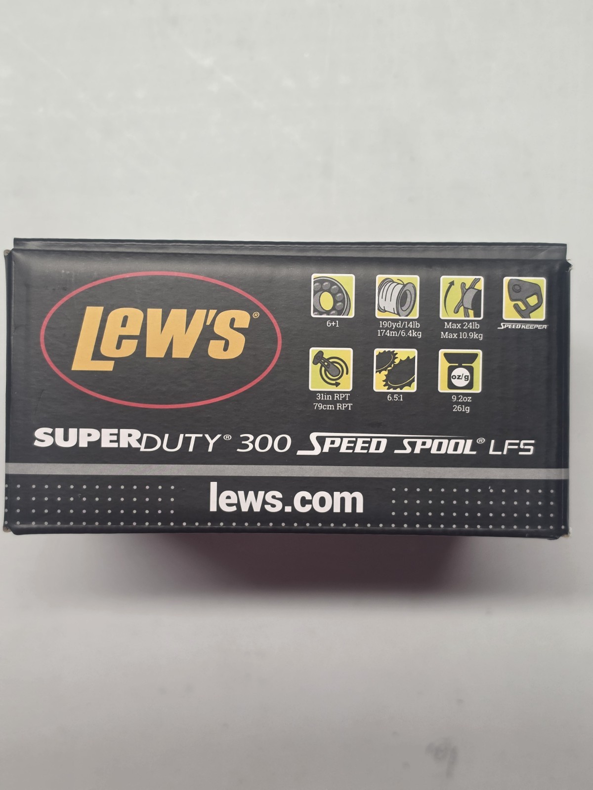LEW’S SUPER DUTY 300 SPEED SPOOL 6.5:1 LEFT HAND BAITCASTER