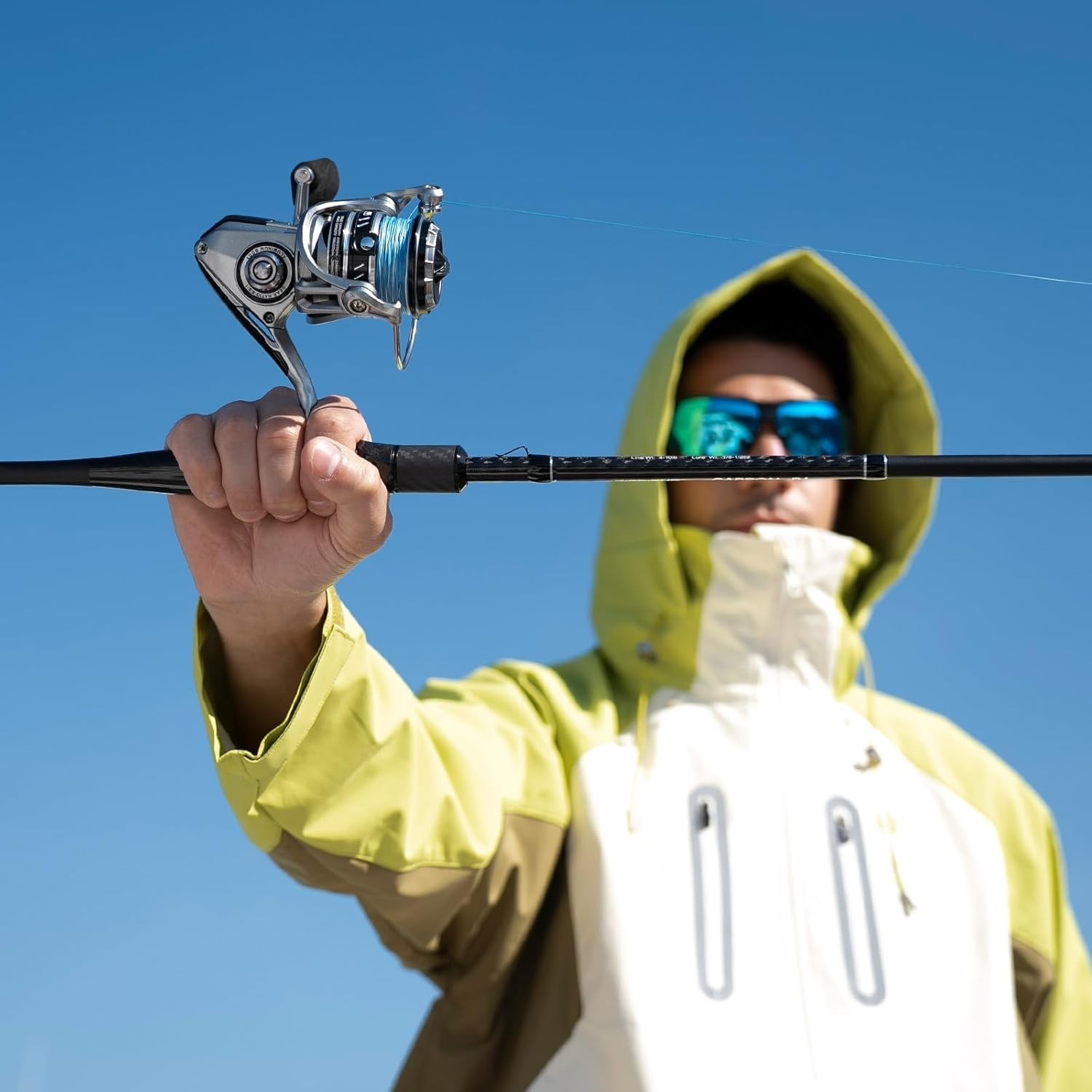 High-Performance NautiX Spinning Fishing Reel: CNC Gear & Strong Drag System