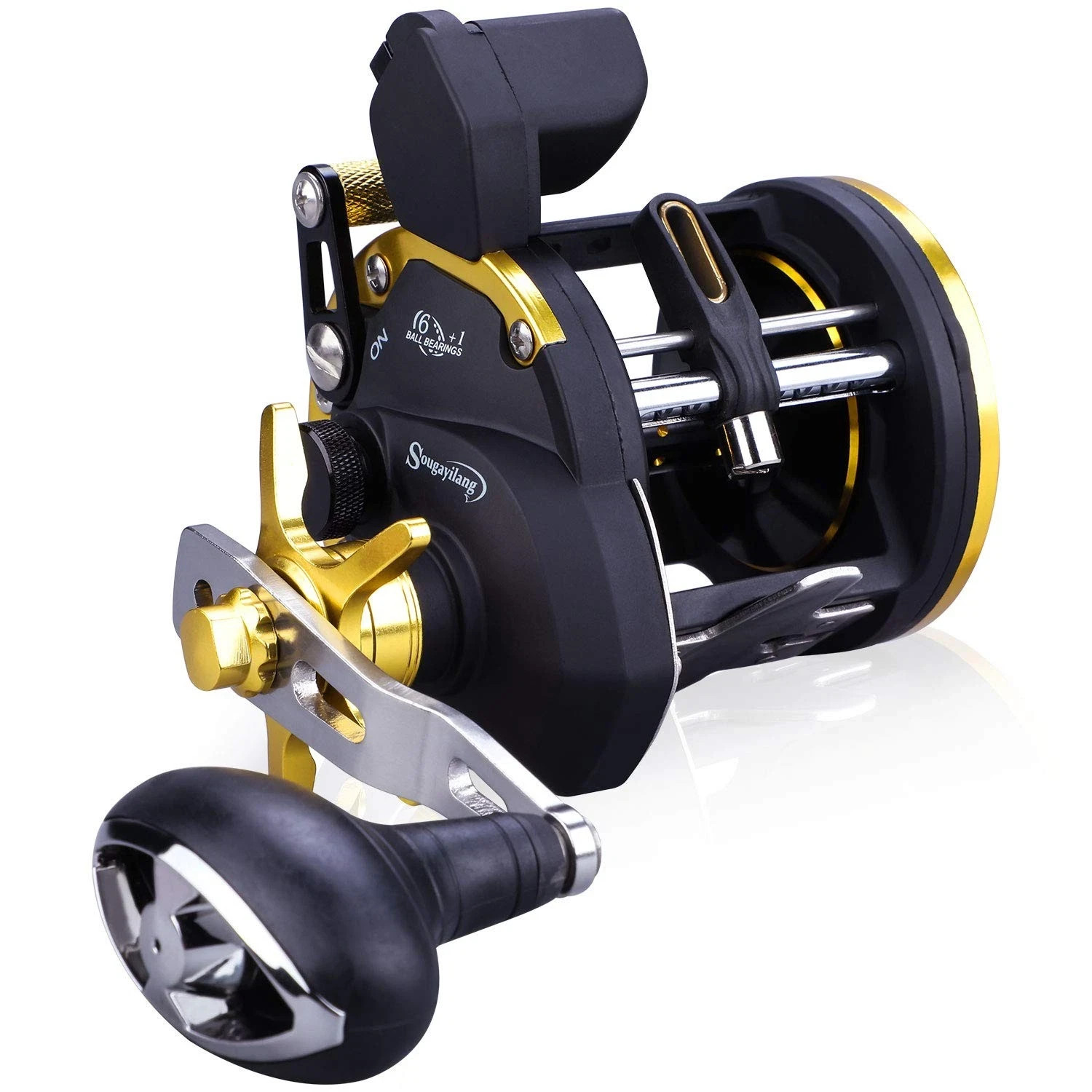 Line Counter Fishing Reel Conventional Level Wind Trolling Reel-TRA 30R