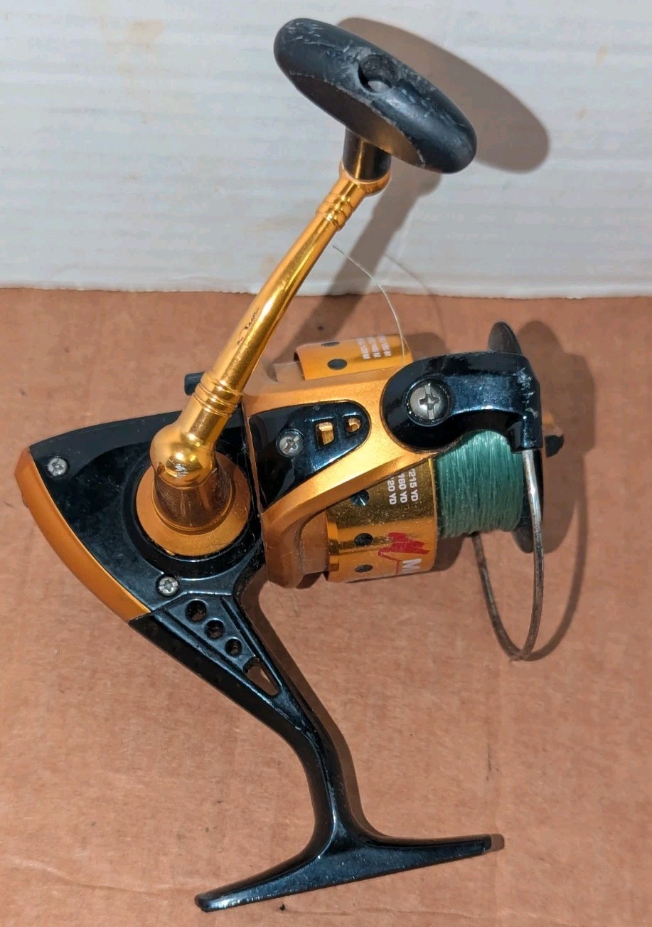 Matzuo MTZ 4140 5.2:1 Ratio Spinning Orange Fishing Reel New Never Used