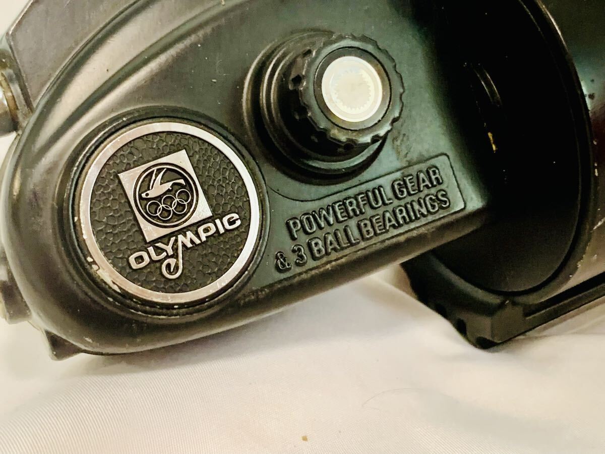 Olympic Large Spinning Reel Wide 808 Fishing Gear Weight 1020G Ratio 1 3.2 Used