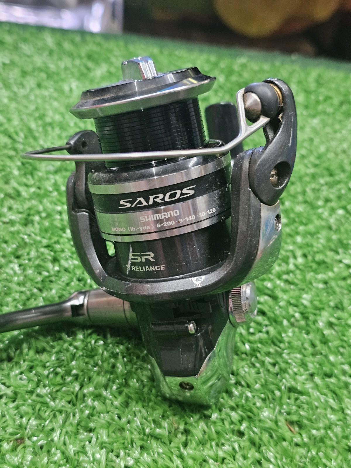 Shimano Saros 2500FA Spinning Reel Malaysia Black Silver Pre-owned.great Cond.