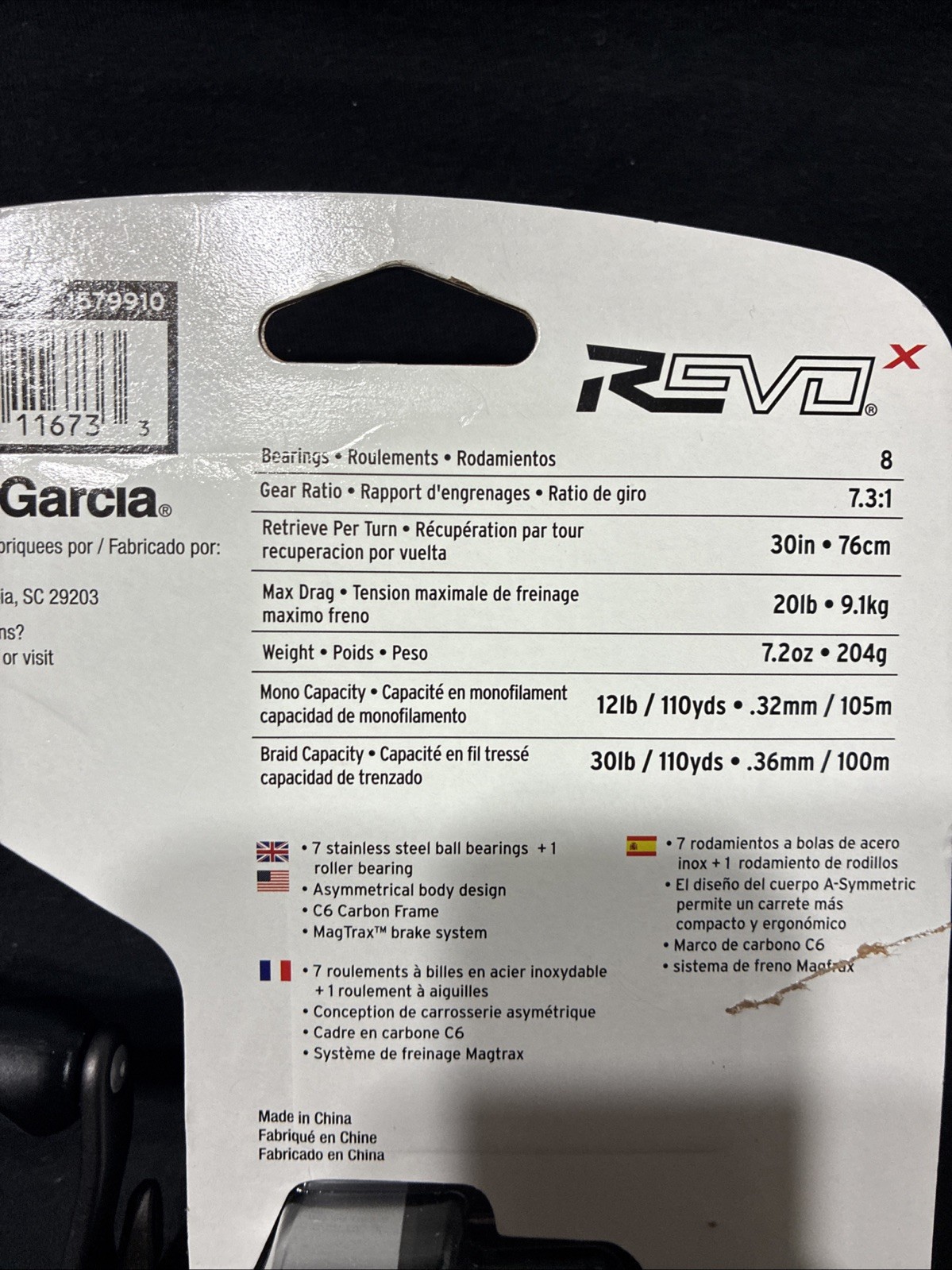 Abu Garcia REVO X REVO5XHS Baitcasting Reel 7.3:1 Ratio 7+1 Bearings BRAND NEW