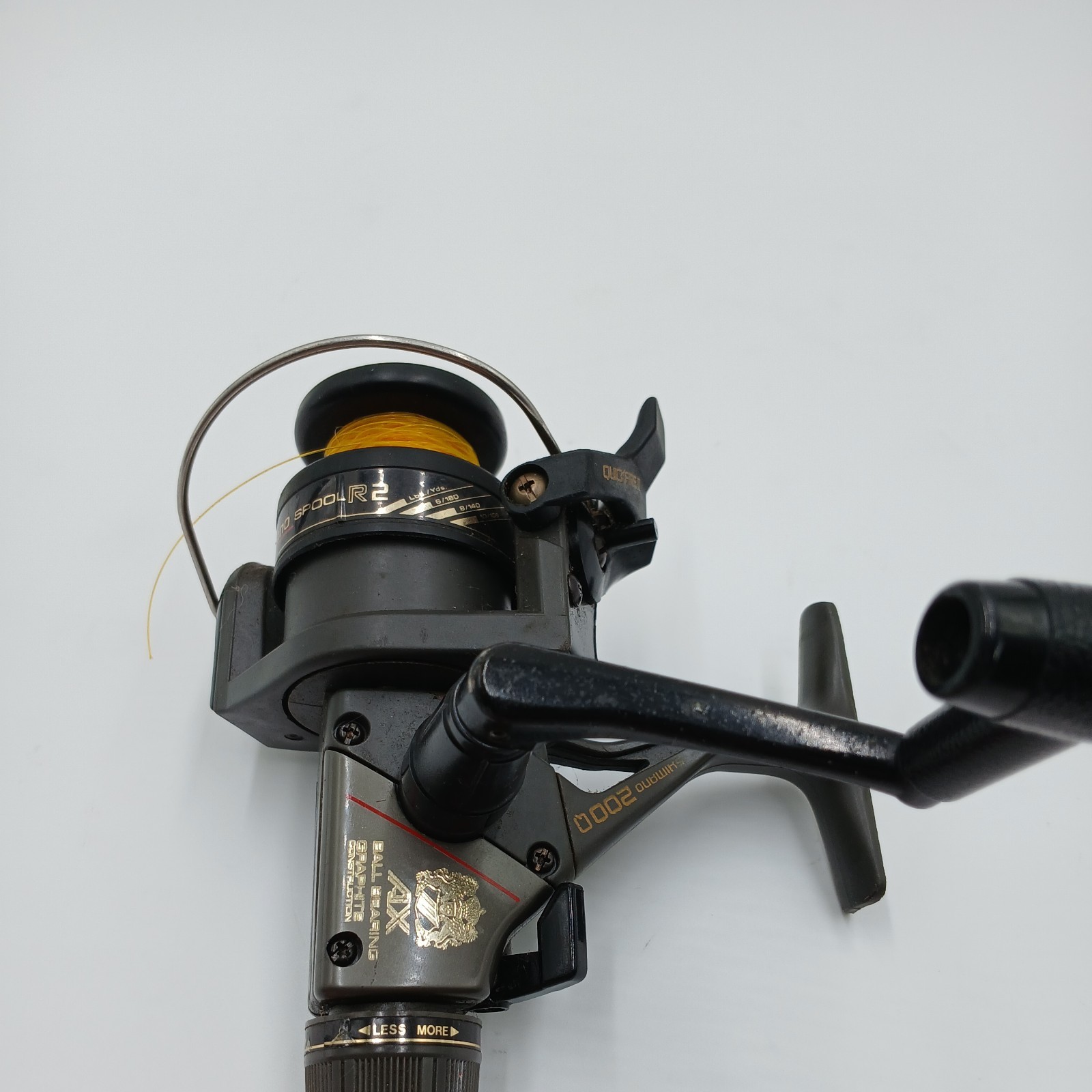 Shimano AX 200Q Graphite Spinning Reel Quickfire 2 Bottom Drag TESTED Fresh Line