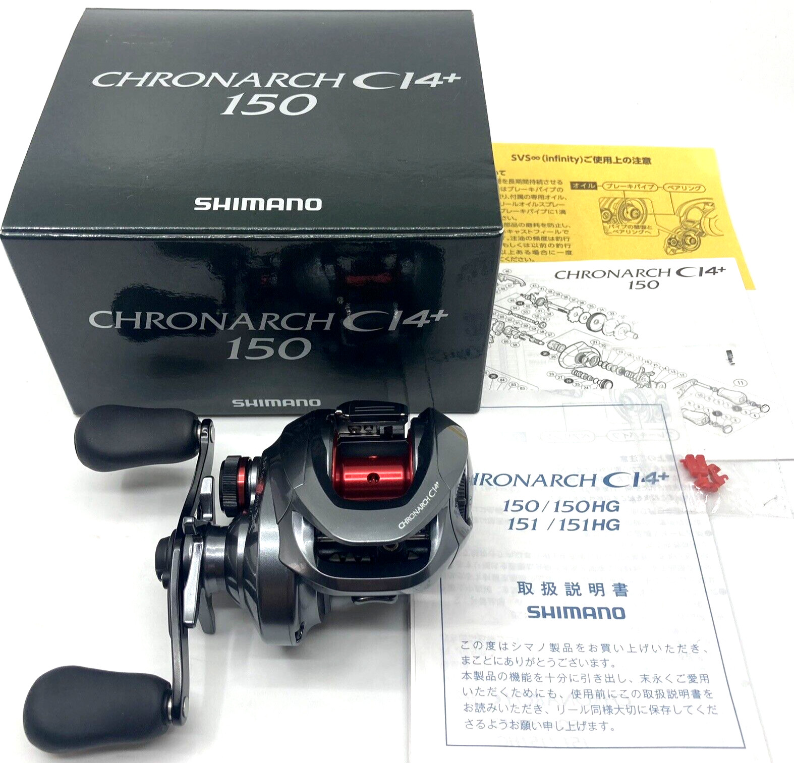 SHIMANO CHRONARCH CI4+ 150 Right Handed Bait Casting Reel w/Box JAPAN „Top Mint“