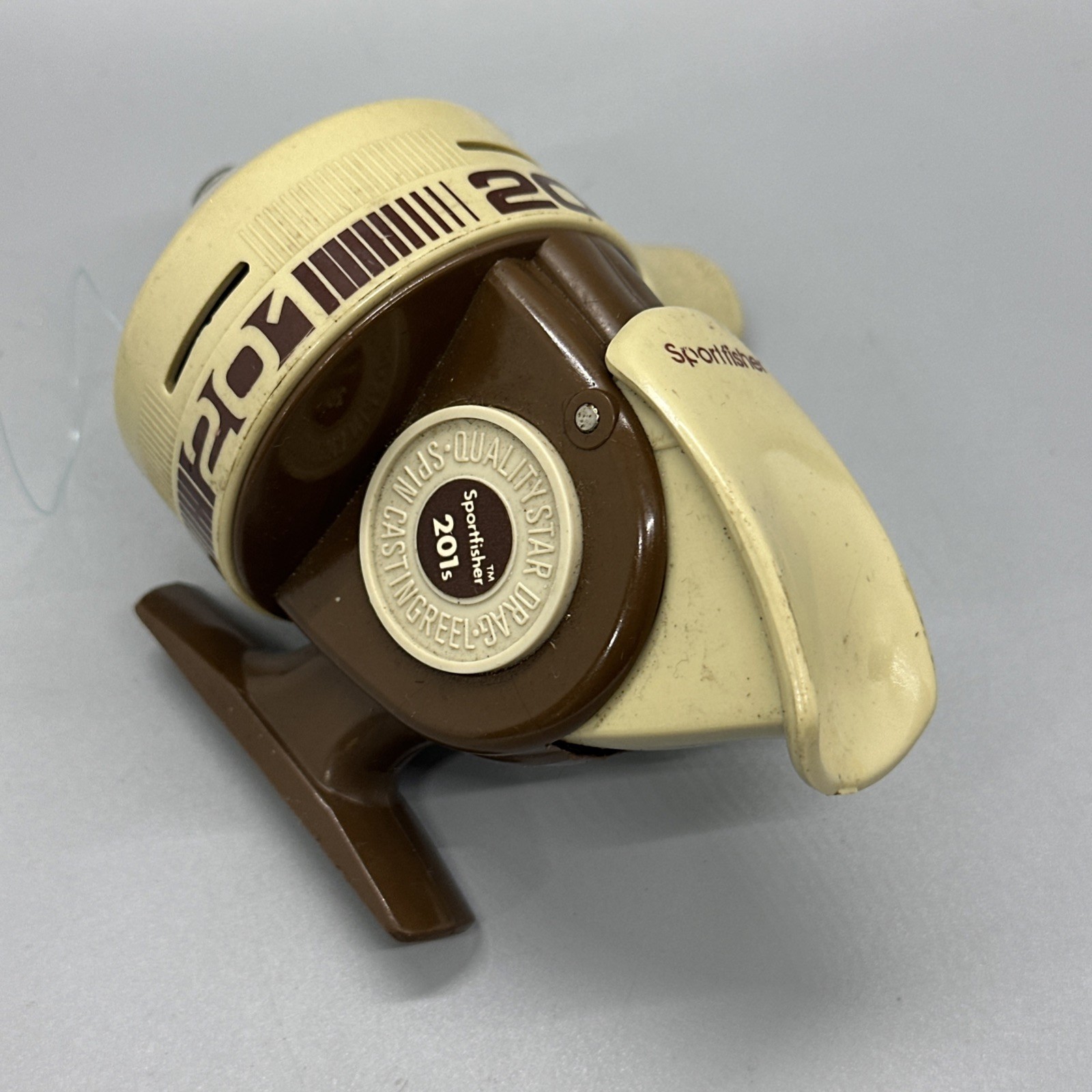 Vintage Kmart Sportfisher 201S Star Drag Spincast Fishing Reel