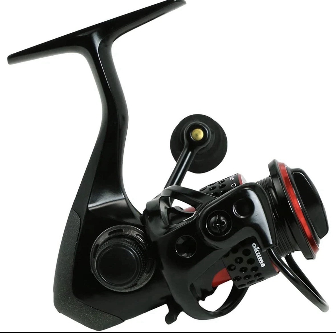 Brand New (open box) Okuma Ceymar Lightweight Spinning Reel- C-55, Black/Red