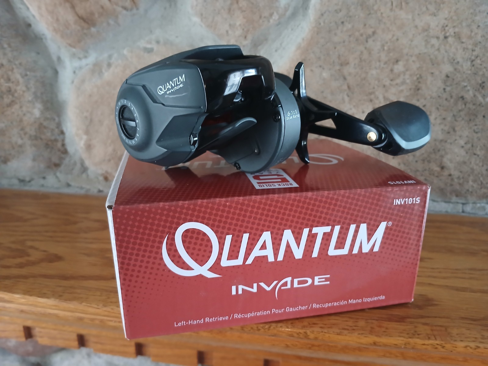 NEW QUANTUM INVADE 100S LH BAITCASTING FISHING REEL 5 BEARINGS 6.1:1 GEARS
