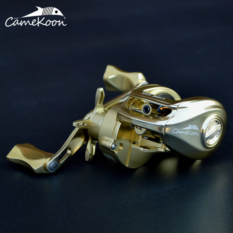 CAMEKOON Aluminum Frame 7.3:1 Saltwater Baitcasting Fishing Reel Right/Left Hand