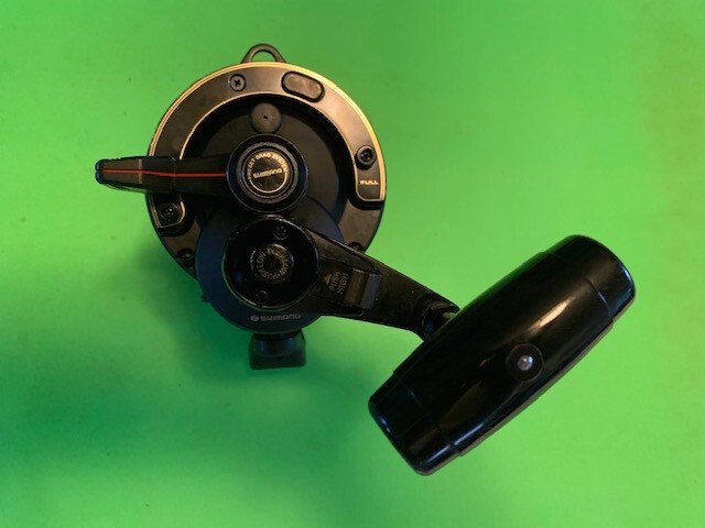 SHIMANO TRITON BEASTMASTER 20/50 GRAPHITE 2-SPEED LEVER DRAG FISHING REEL MINTY