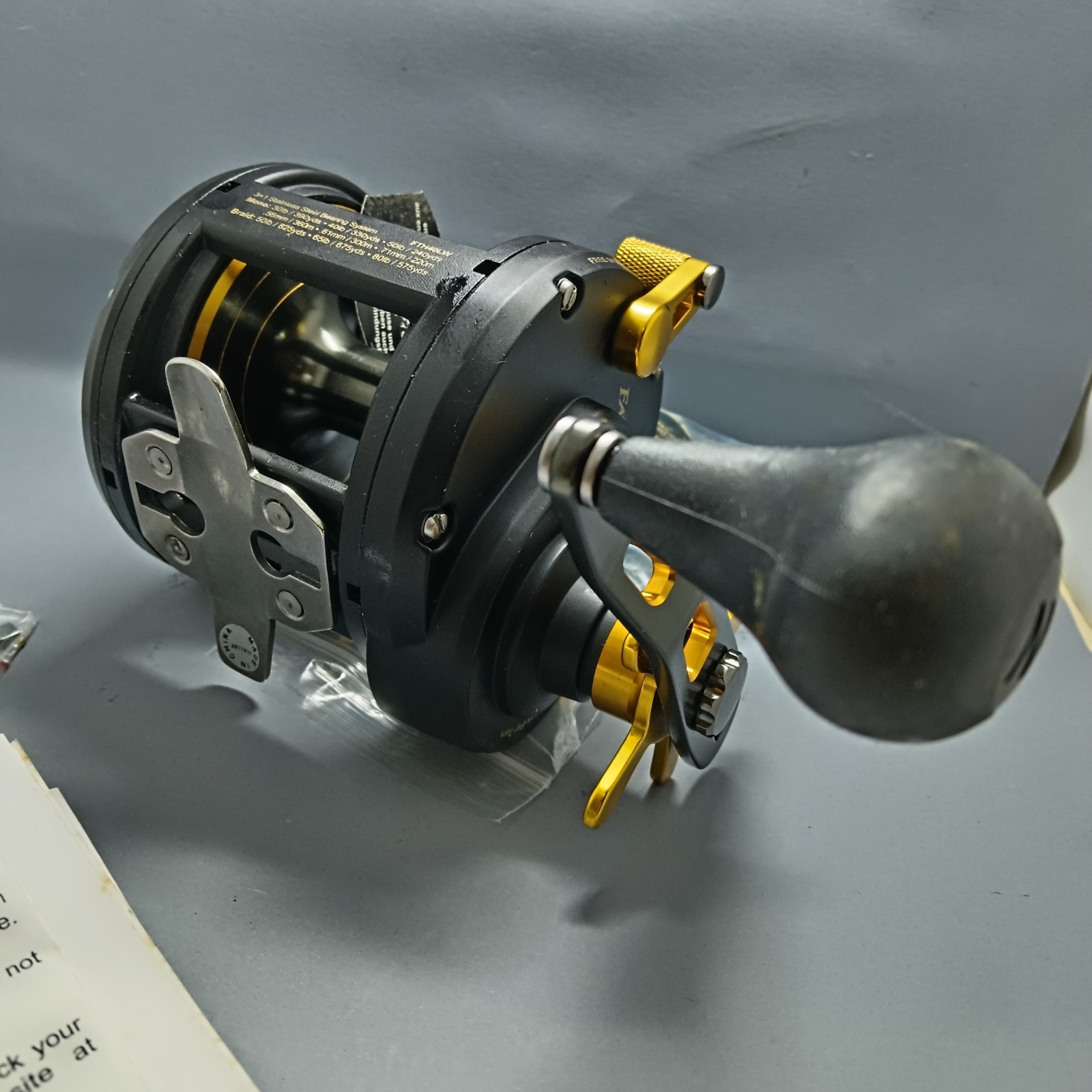 Mint NOS NIB Penn USA FTH40LW FATHOM Level Wind Overhead Offshore Fishing Reel