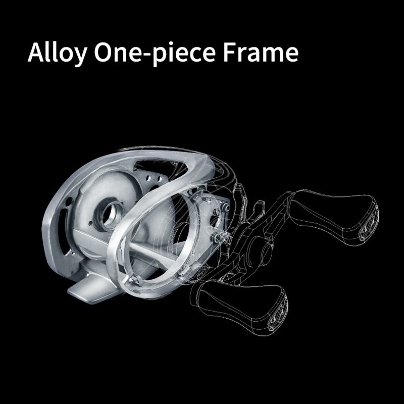 PURELURE ZANA Baitcasting Reel Lightweight Compact Lure Long Casting 6+1 7.6:1