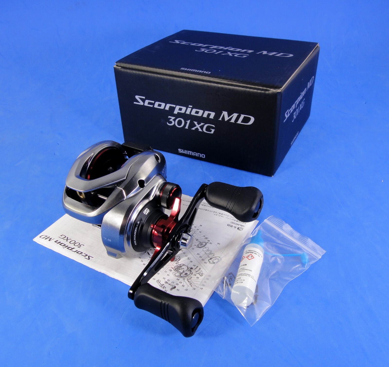 21′ SHIMANO SCORPION MD 301 XG LEFT HAND REEL *U.S SELLER* FREE USPS SHIPPING.