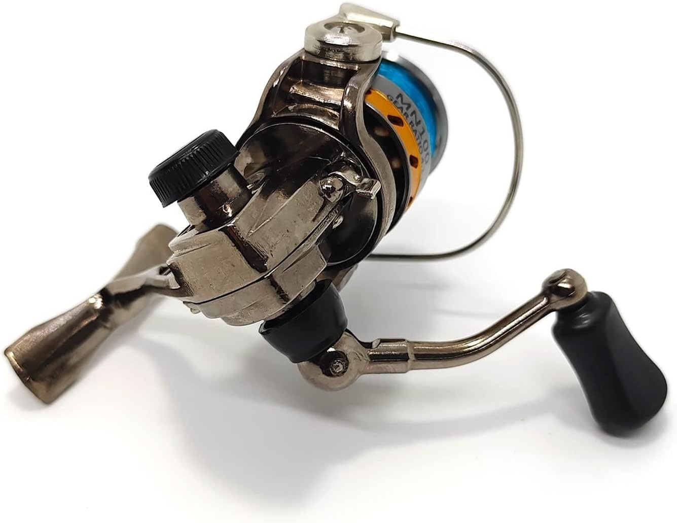 Mini 100 Small Metal Spinning Wheel Aluminum Fishing Reel with Metal Spool fo…