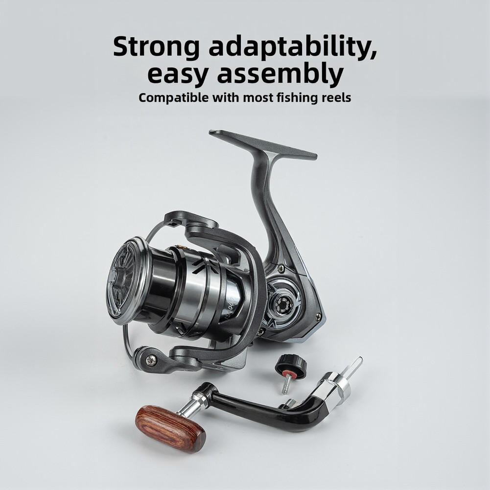 Folding Crank Handle for Fishing Reels Made of Zinc Alloy Aluminum Alloy Nylon