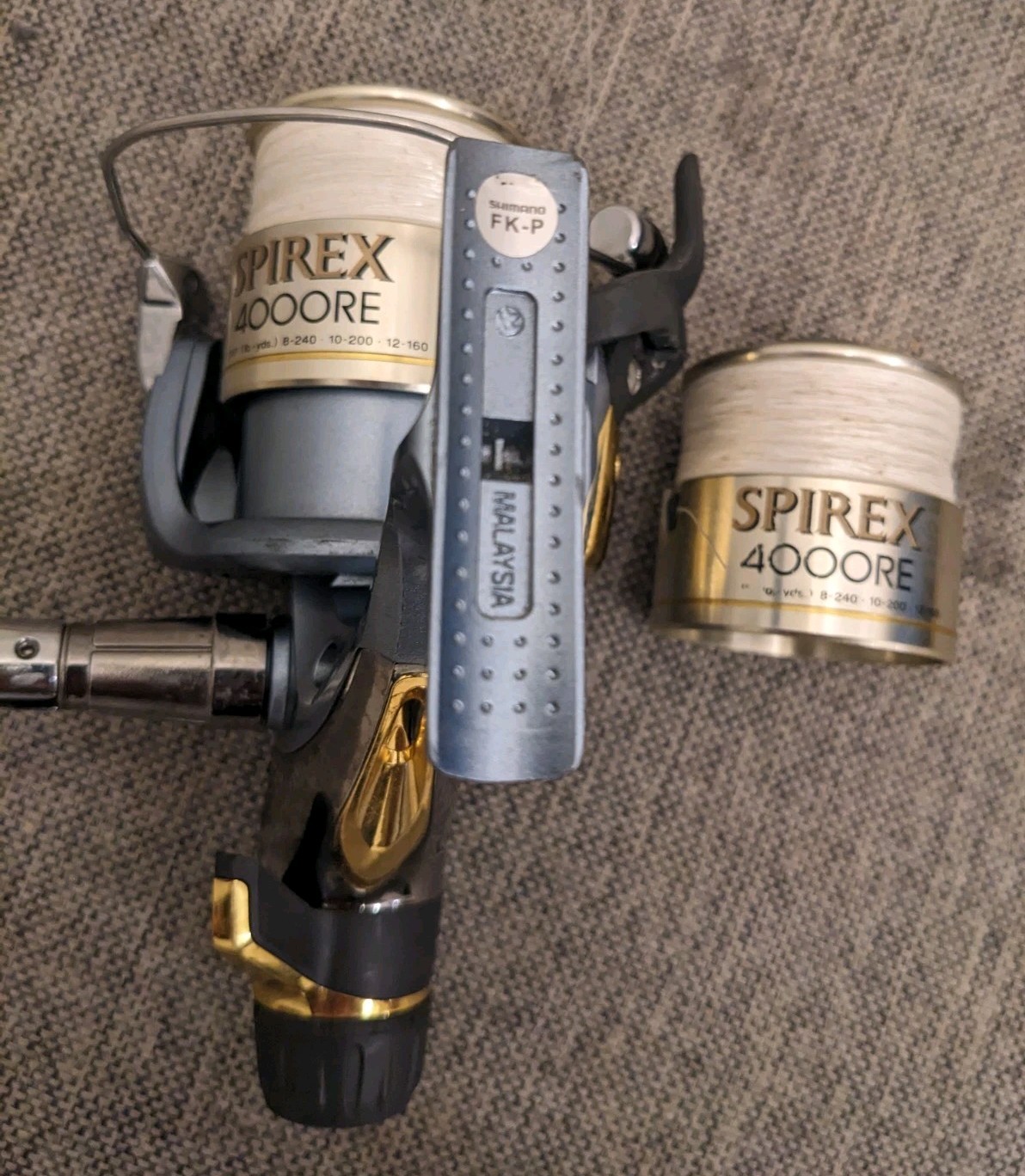 Shimano Spirex 4000 RE – Rear Drag Spinning Reel, QuickFire+ Spare Spool Nice