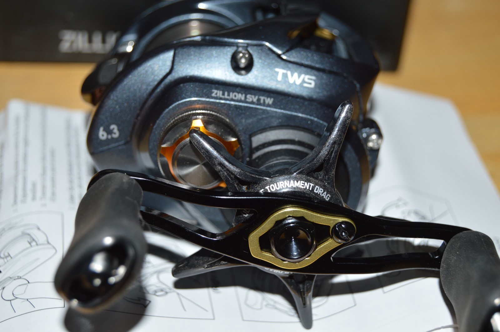 daiwa zillion SV TW 1016SV-H baitcast reel right hand 6.3:1 8 +4 bearings NEW