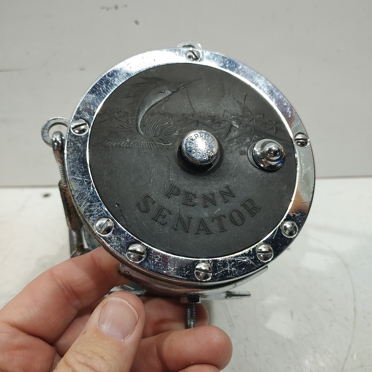 PEEN Senator 9/0 Reel Saltwater Deep Sea 30-115 Complete Working As Found VTG