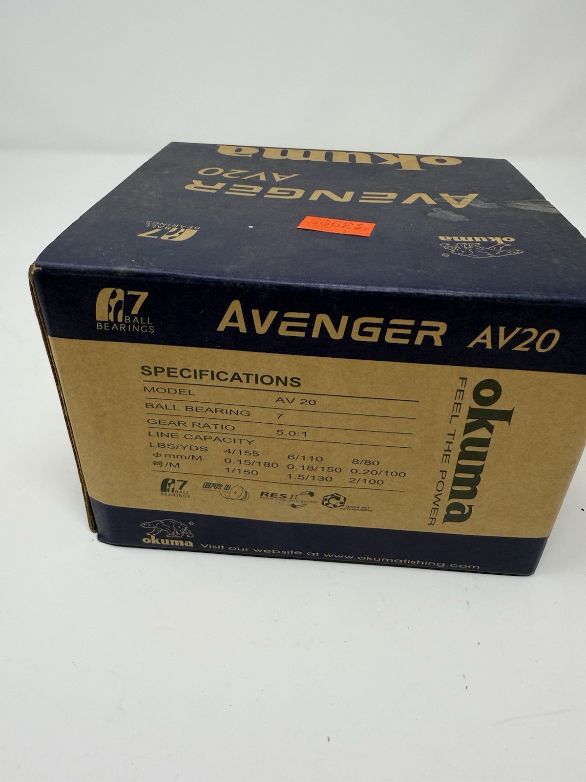 NOS Okuma Avenger AV-20 Spinning Reel ~ New W/box – Extra Spool