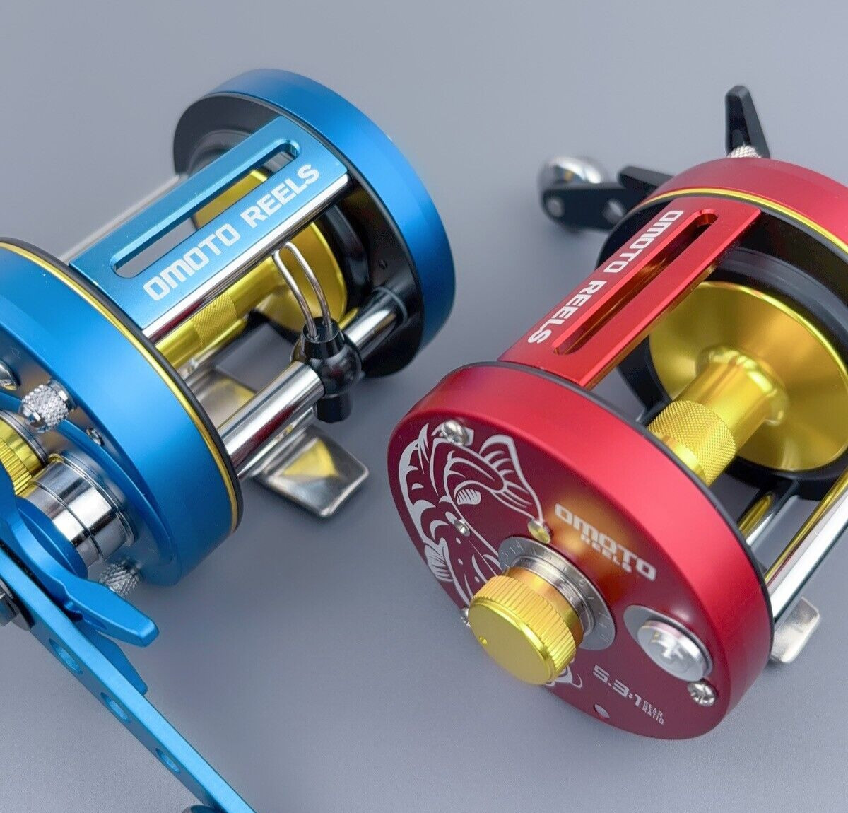OMOTO CHIEF PLUS 6000 CS Right Hand Round baitcast Reel From Taiwan