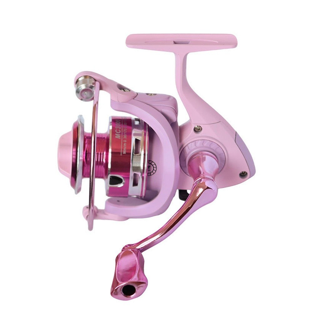 Pink Fishing Reel 8KG Drag Power Metal Line Cup Aluminum Alloy Saltwater Tool