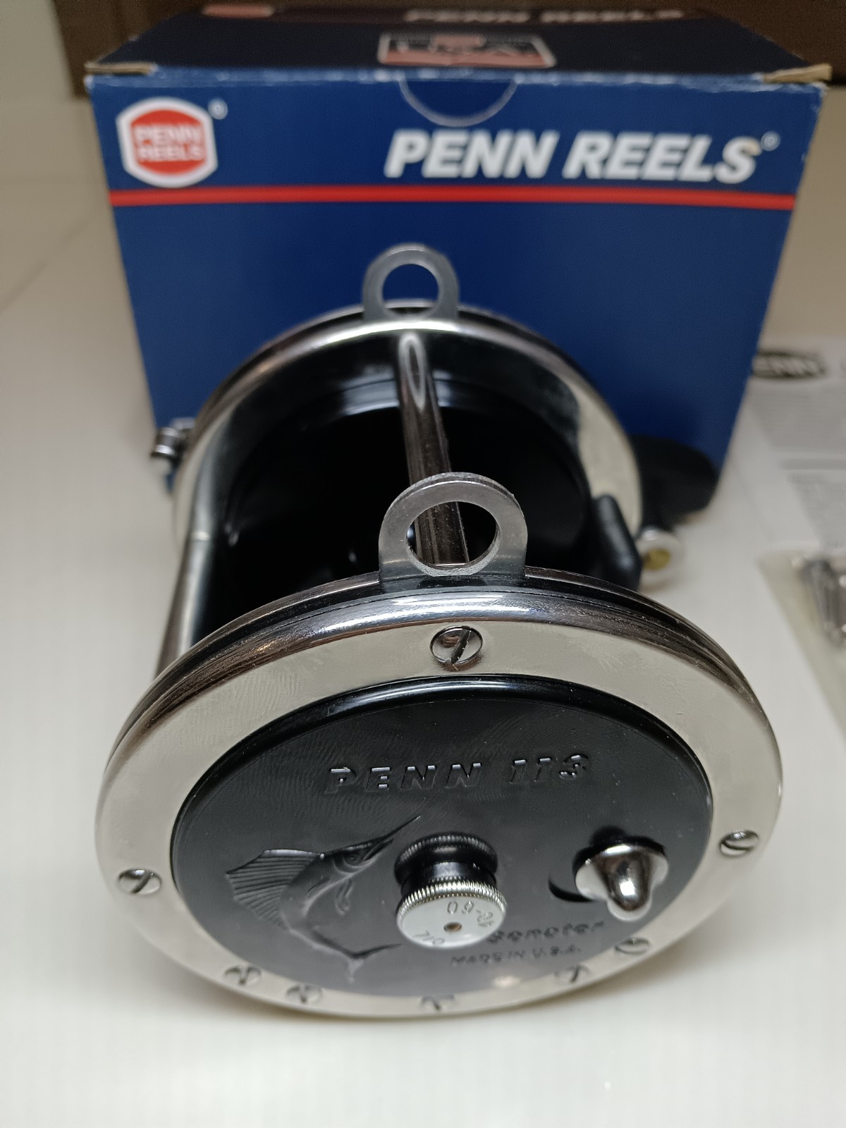 Mint NOS NIB Penn Senator 113 4/0 USA Level Wind Overhead Offshore Fishing Reel