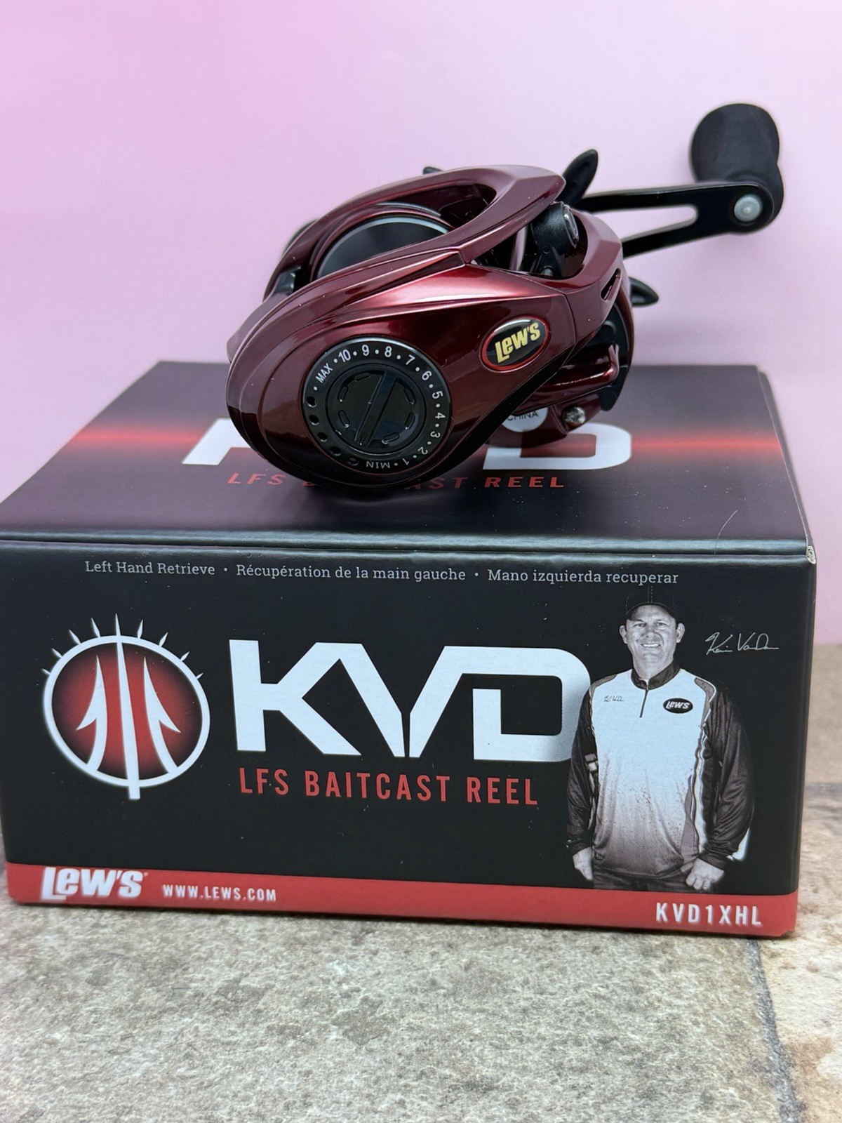 Lew’s KVD LFS 8.3:1 Left Hand Casting Reel KVD1XHL-10BB-New