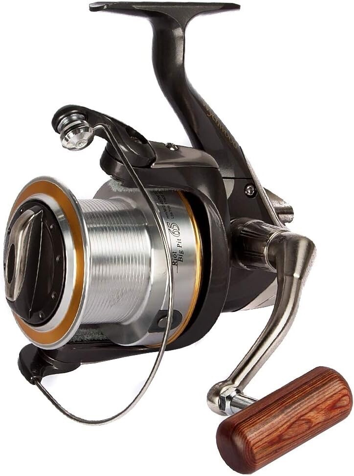 3 x Wychwood Riot 65 Big Pit Reel Carp Fishing + Spare Graphite Spools