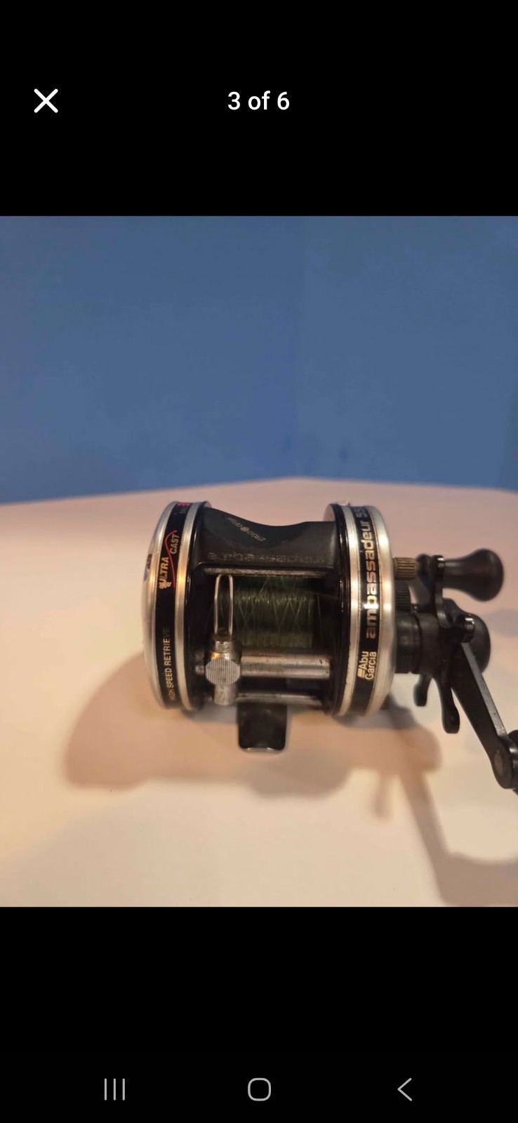 Ambassadeur 5501 C3 Left Hand Retrieve Baitcast Reel