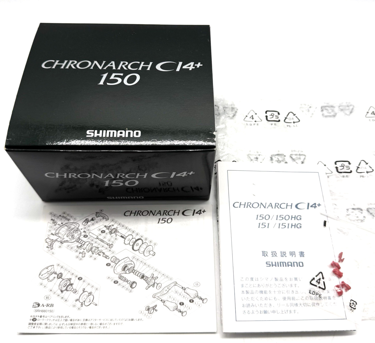 SHIMANO CHRONARCH CI4+ 150 Right Handed Bait Casting Reel w/Box JAPAN „Top Mint“
