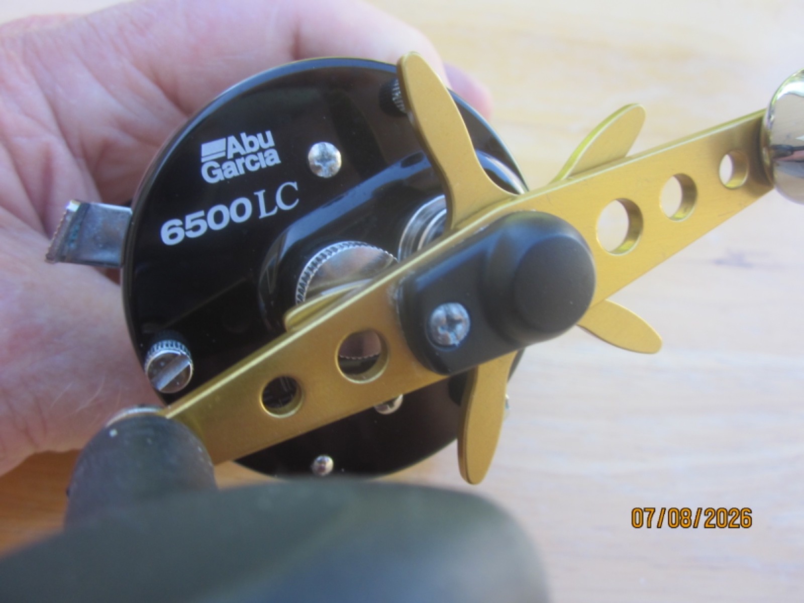 VTG AMBASSADEUR 6500LC, SWEDEN BLACK LINE COUNTER BAITCASTING REEL-A+ USED COND.