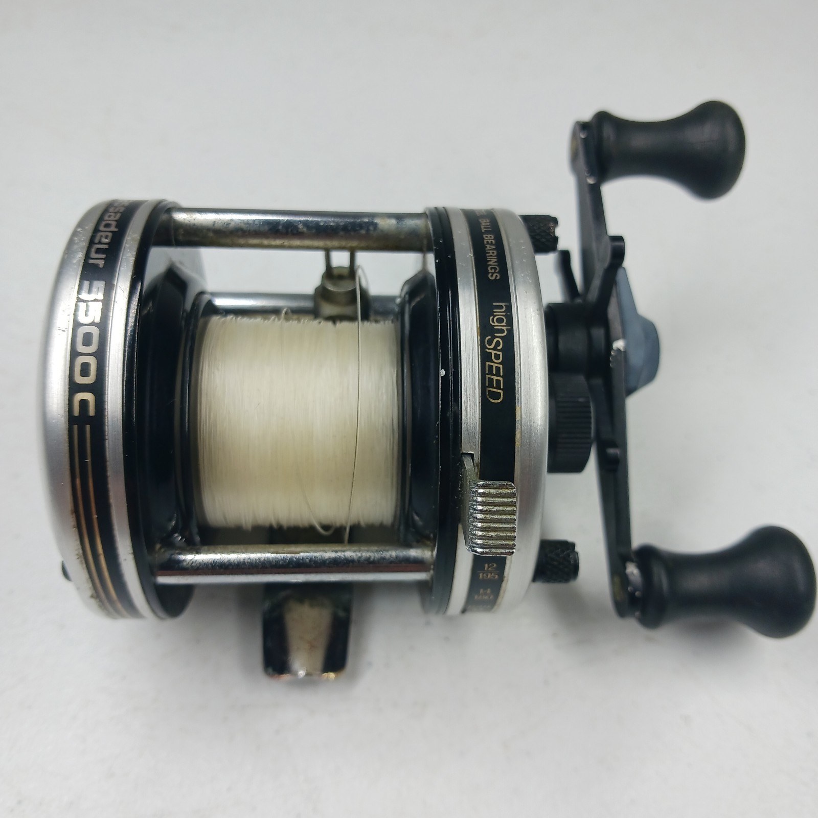 Vintage Abu Garcia ambassadeur 5500 C Silver Fishing Baitcaster Reel Sweden Rt