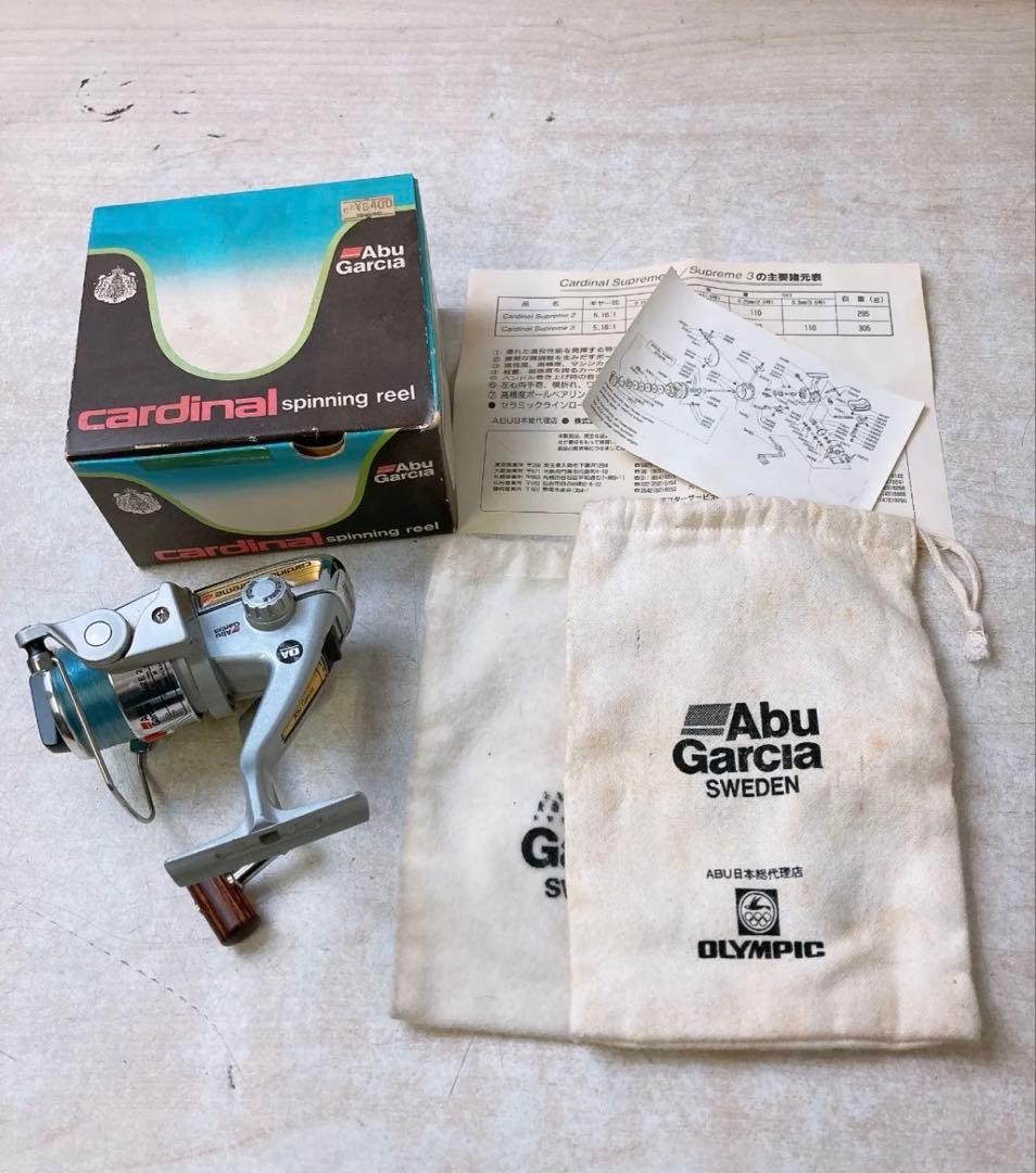 Abu Garcia Cardinal Supreme 2 Spinning Reel Used with Box