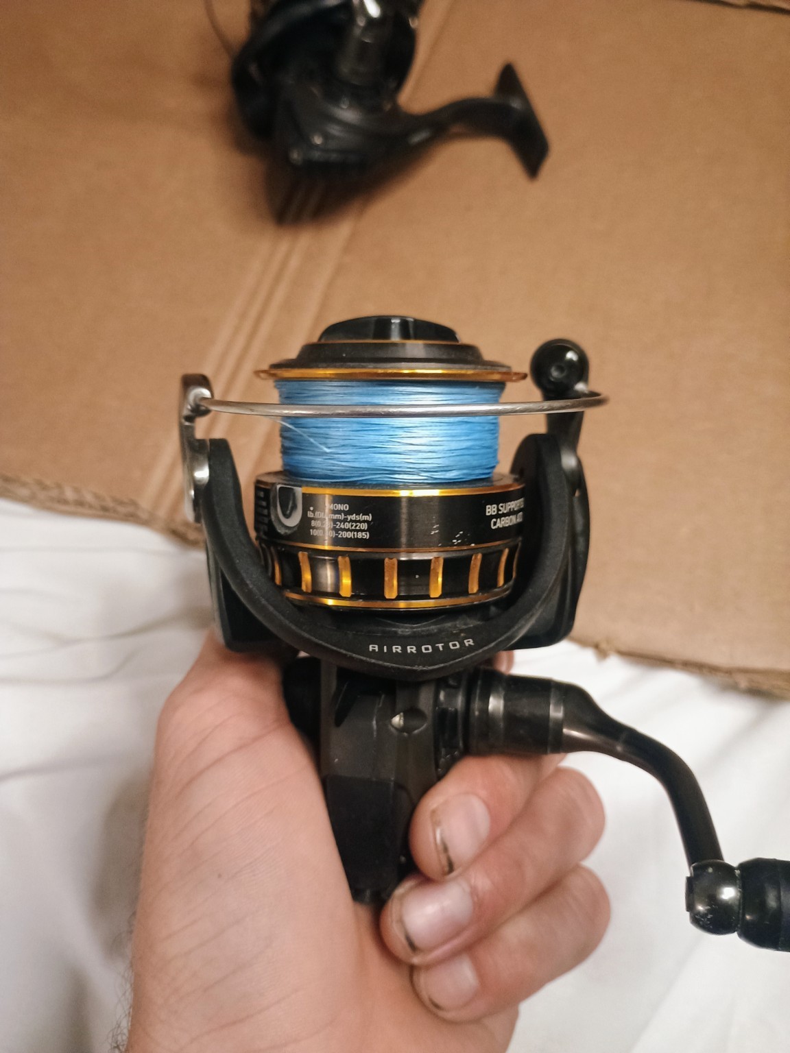 Lot of 2 Daiwa BG3000 Spinning Fishing Reels Tested Working Paint Wear