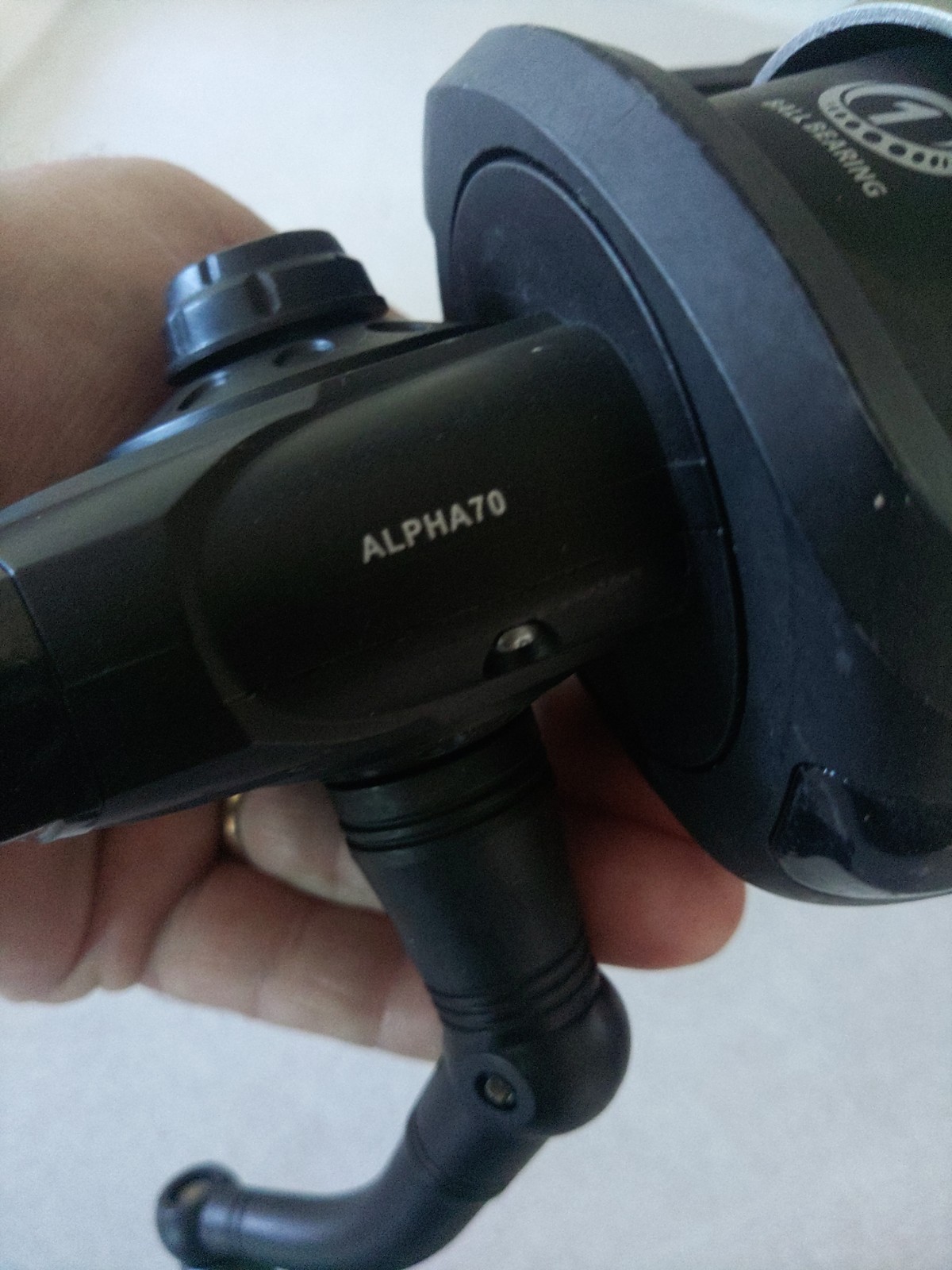 Shakespeare Fishing Alpha 70 Spinning Reel 4.1:1 Pre-Spooled With 20 LB Line.
