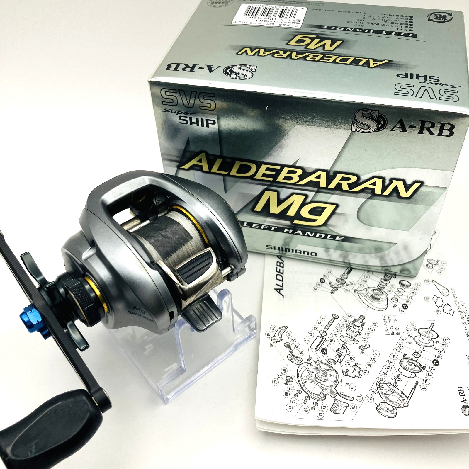 „Exc+++++“ SHIMANO Aldebaran Mg Left Handed Bait Casting Reel w/Box JAPAN s0430